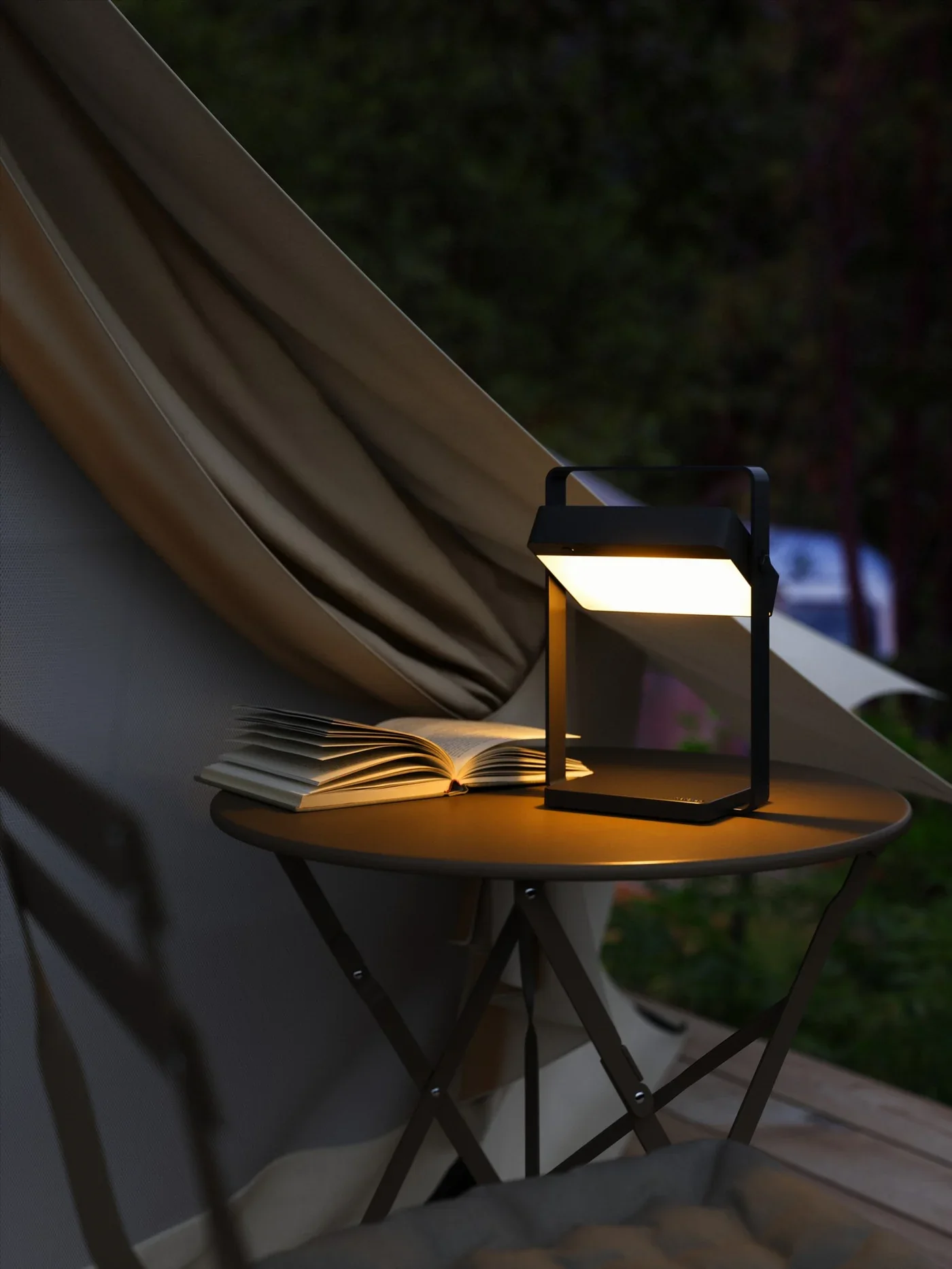 Saulio Solar Battery light- Black/ Brown/ Olive Green Finish - Image 6