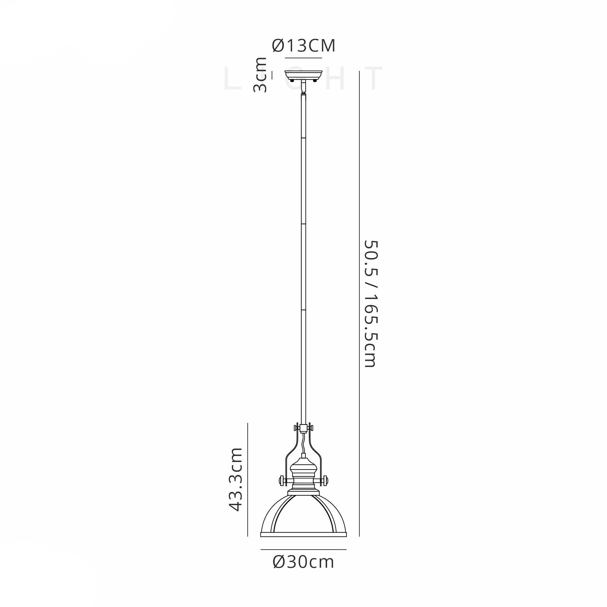 Savannah Pendant, 1 x E27, Satin Gold - Image 4