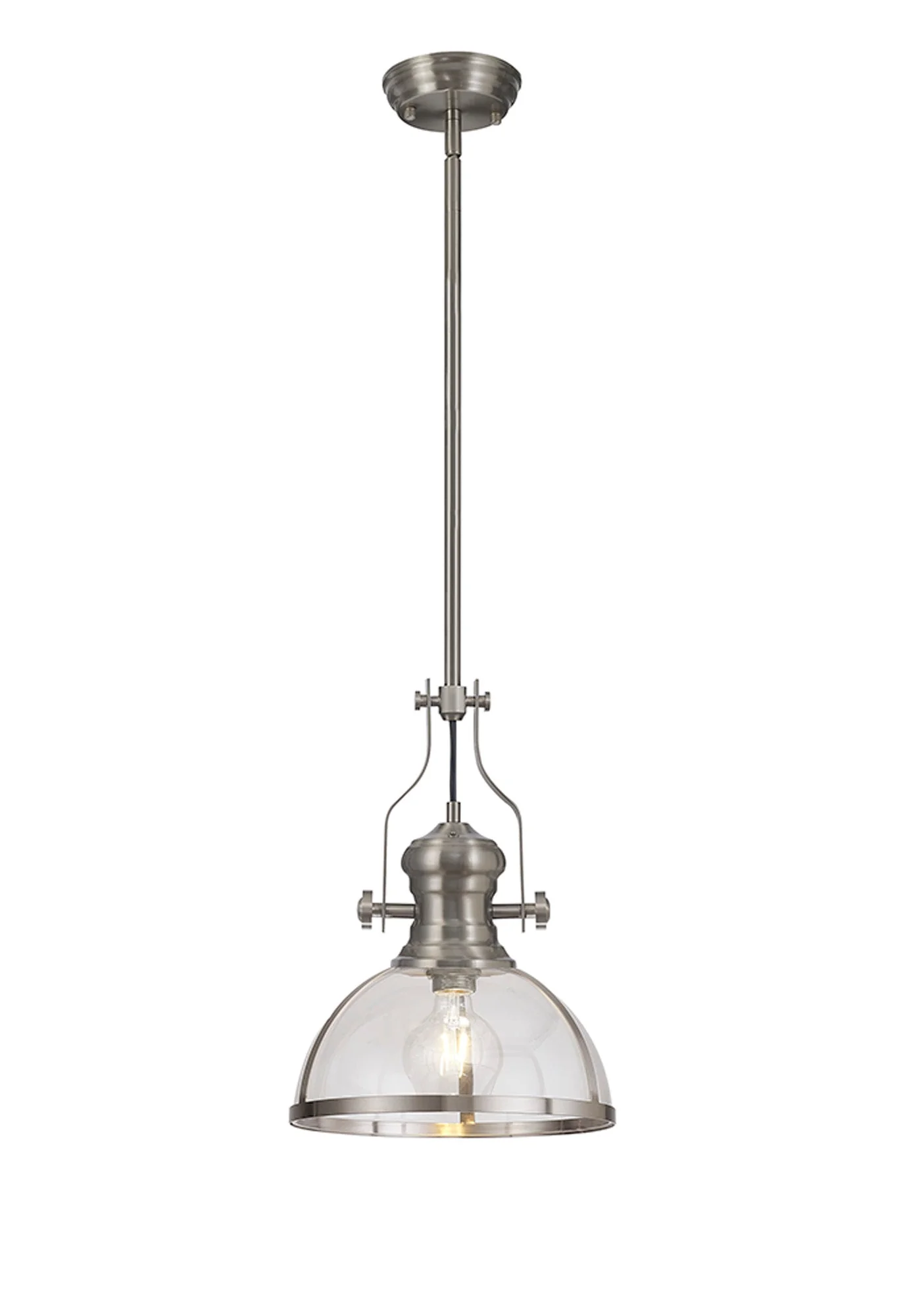 Savannah Pendant, 1 x E27, Satin Nickel - Image 2