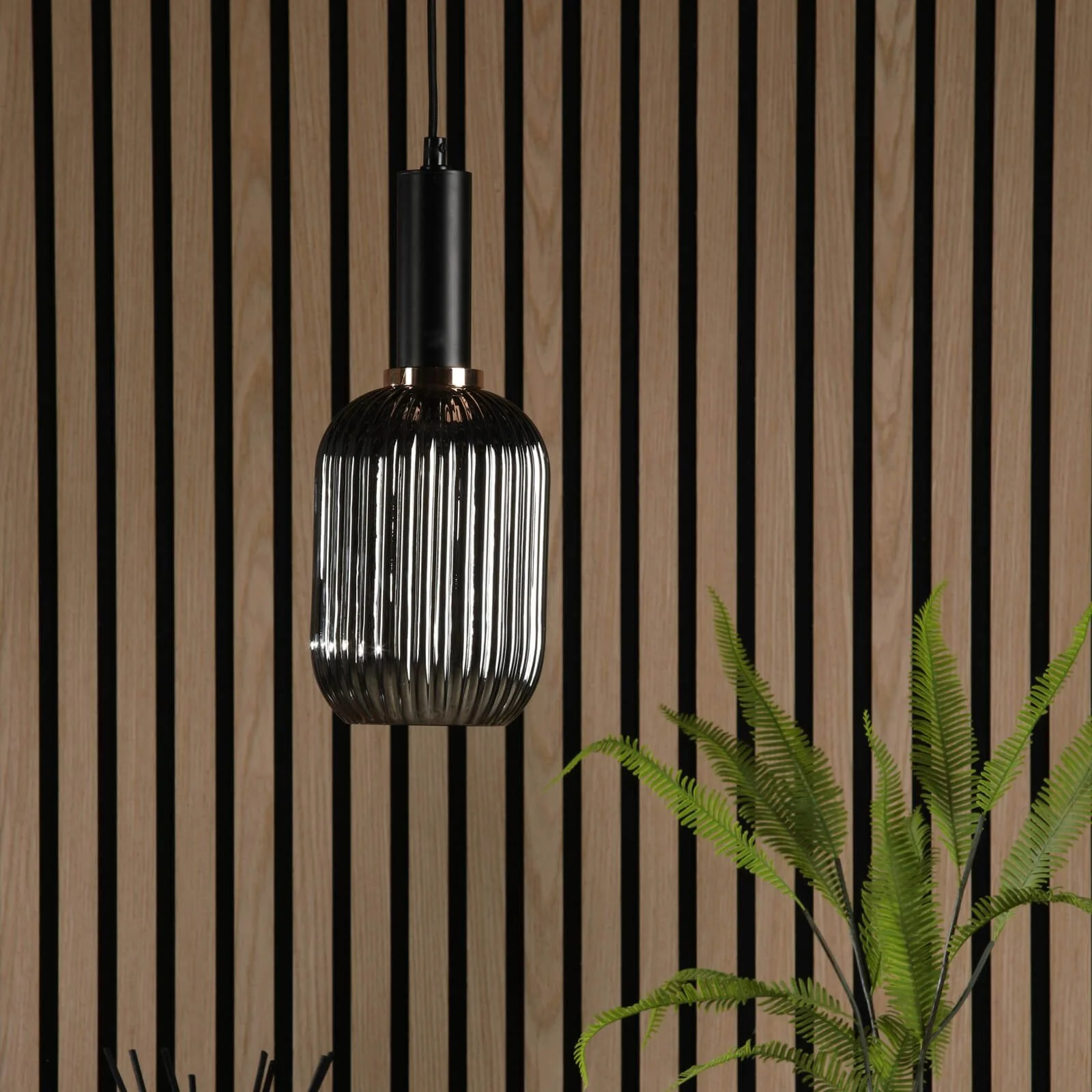 Sawyer Easy Fit Shade Ribbed Glass/ Smoked/ Champagne - Image 8