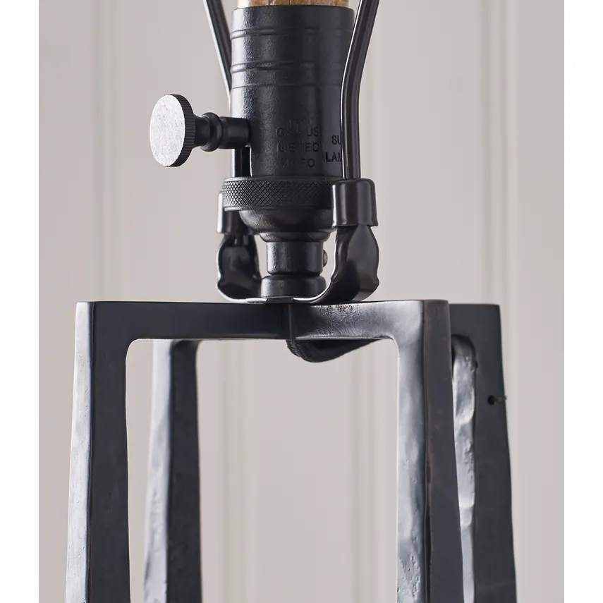 Scala Hand-Forged Table Lamp- Aged Iron/ Gilded Iron - Image 3