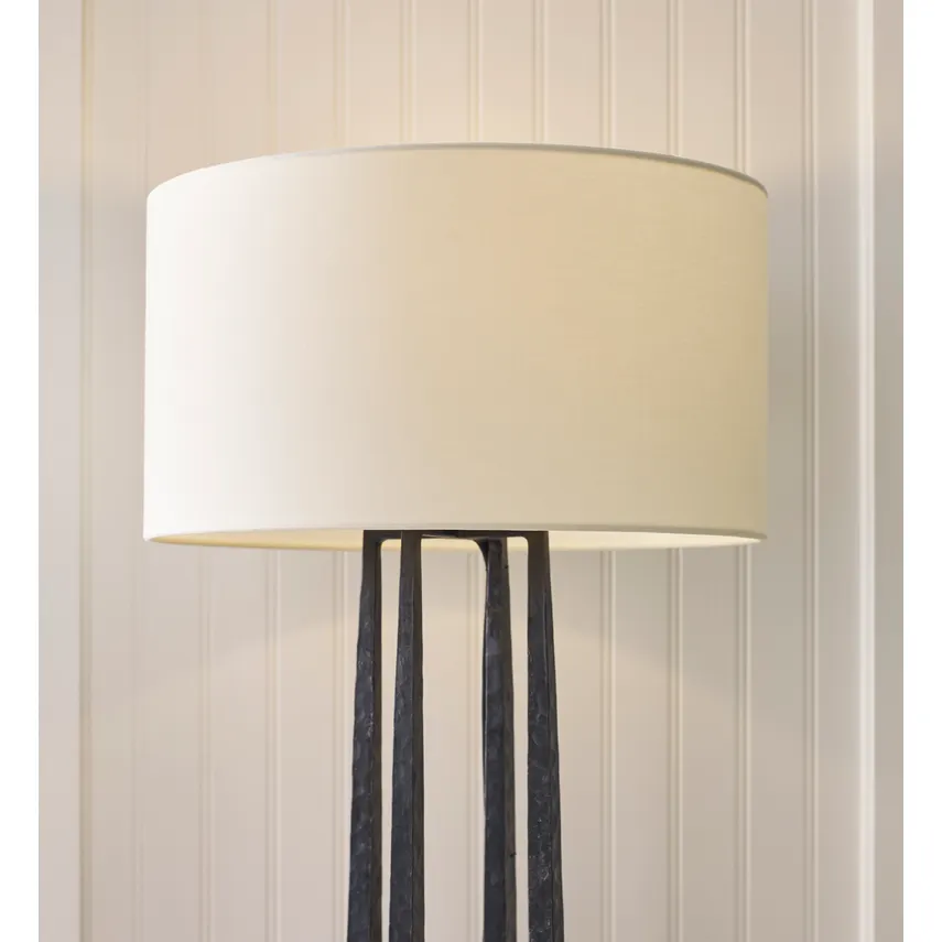 Scala Hand-Forged Table Lamp- Aged Iron/ Gilded Iron - Image 5