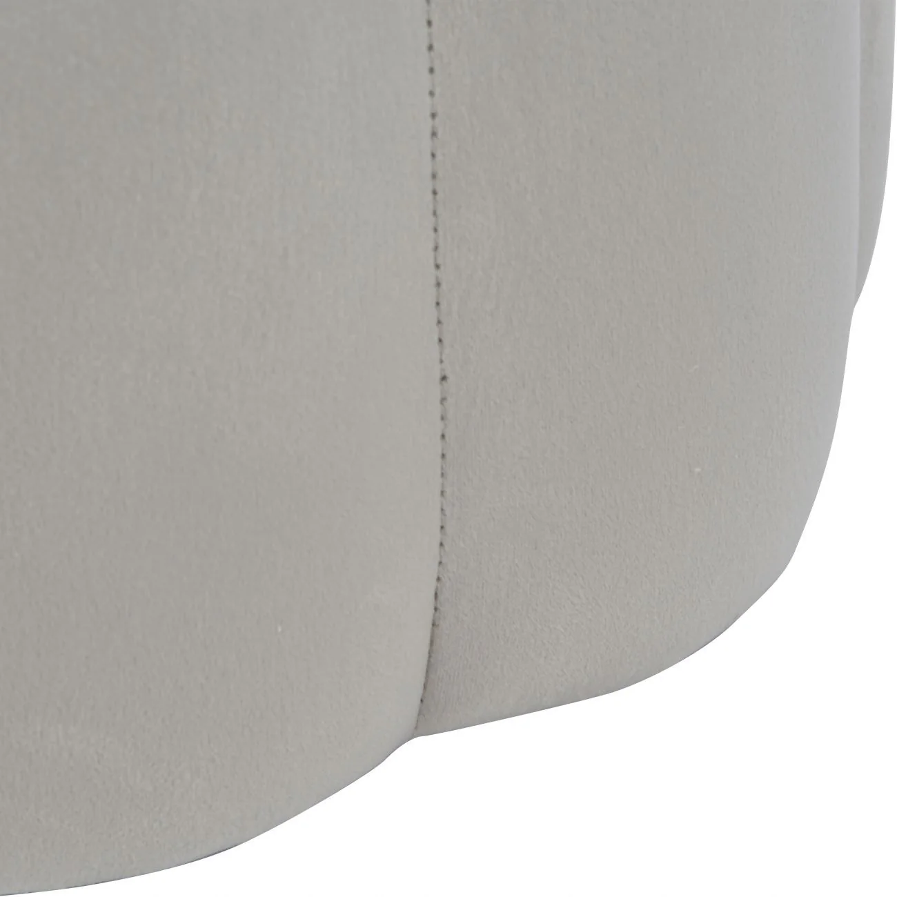 Scallop Footstool in Royal Blue/Smokey Taupe Velvet - Image 11