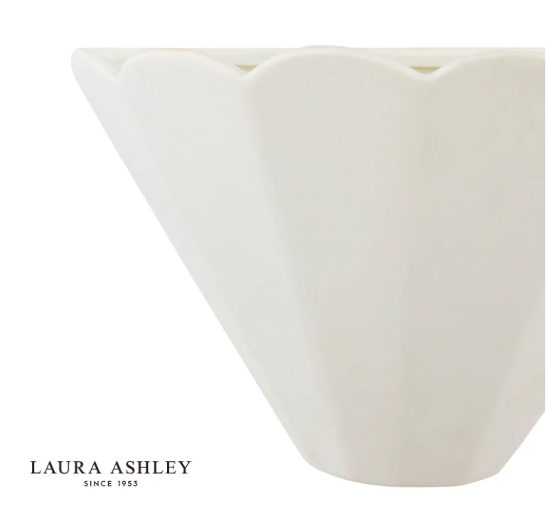 Scallop Wall Washer White Ceramic - Image 2