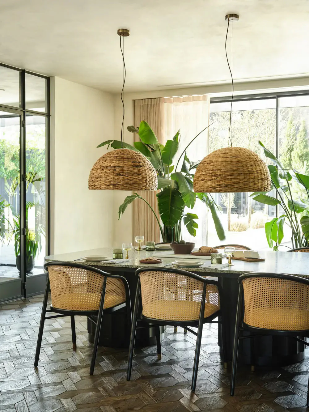 Sea Grass Giant Dome Pendant Light- Natural - Image 2
