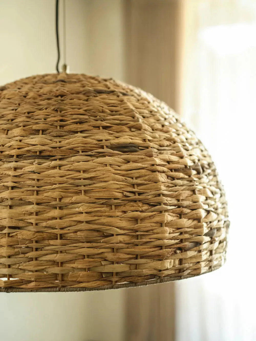 Sea Grass Giant Dome Pendant Light- Natural - Image 4