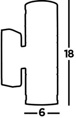 METRO OUTDOOR WALL LIGHT - STAINLESS STEEL METAL & GLASS - Image 2