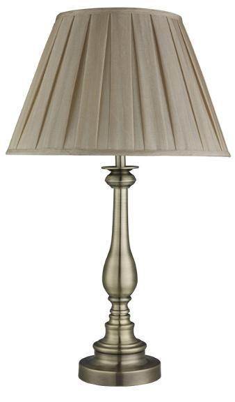 Flemish 1Lt Table Lamp - Antique Brass