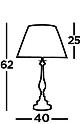 Flemish 1Lt Table Lamp - Antique Brass - Image 3