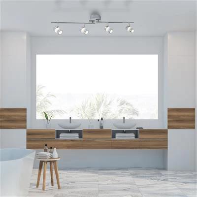 Bubbles 2/4Lt LED Spotlight Bar IP44 - Chrome - Image 4