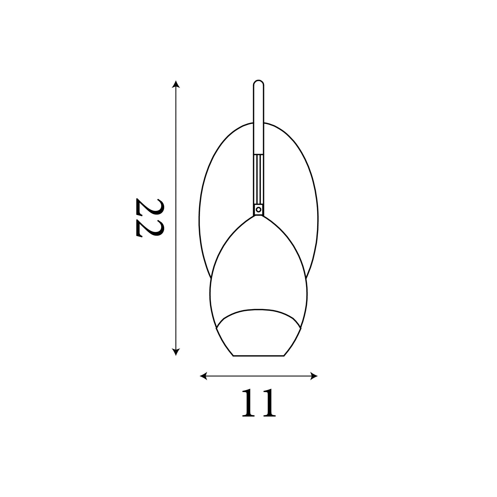 Seeds 1Lt Wall Light, Latte Metal with Champagne Glass - Image 2