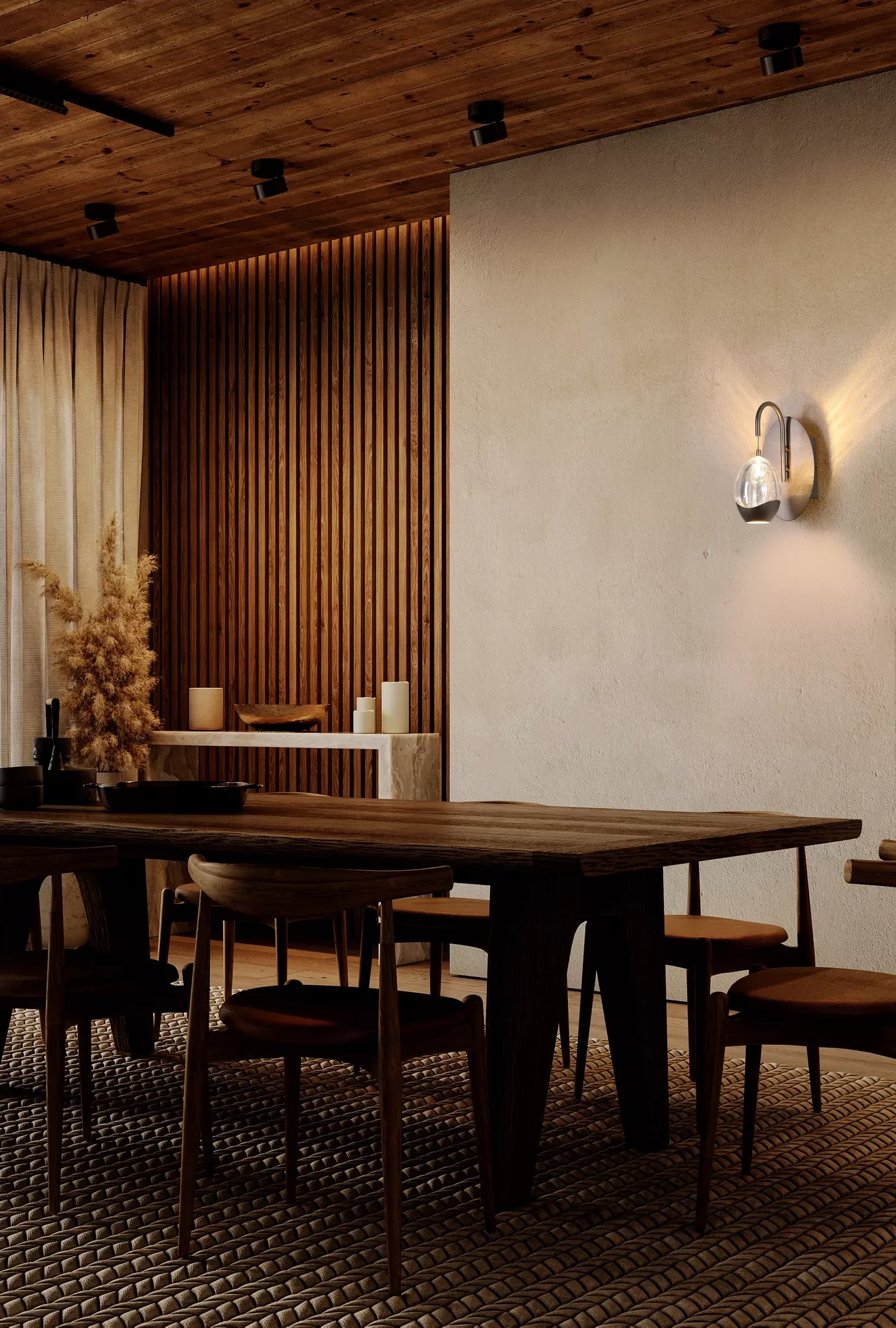 Seeds 1Lt Wall Light, Latte Metal with Champagne Glass - Image 3