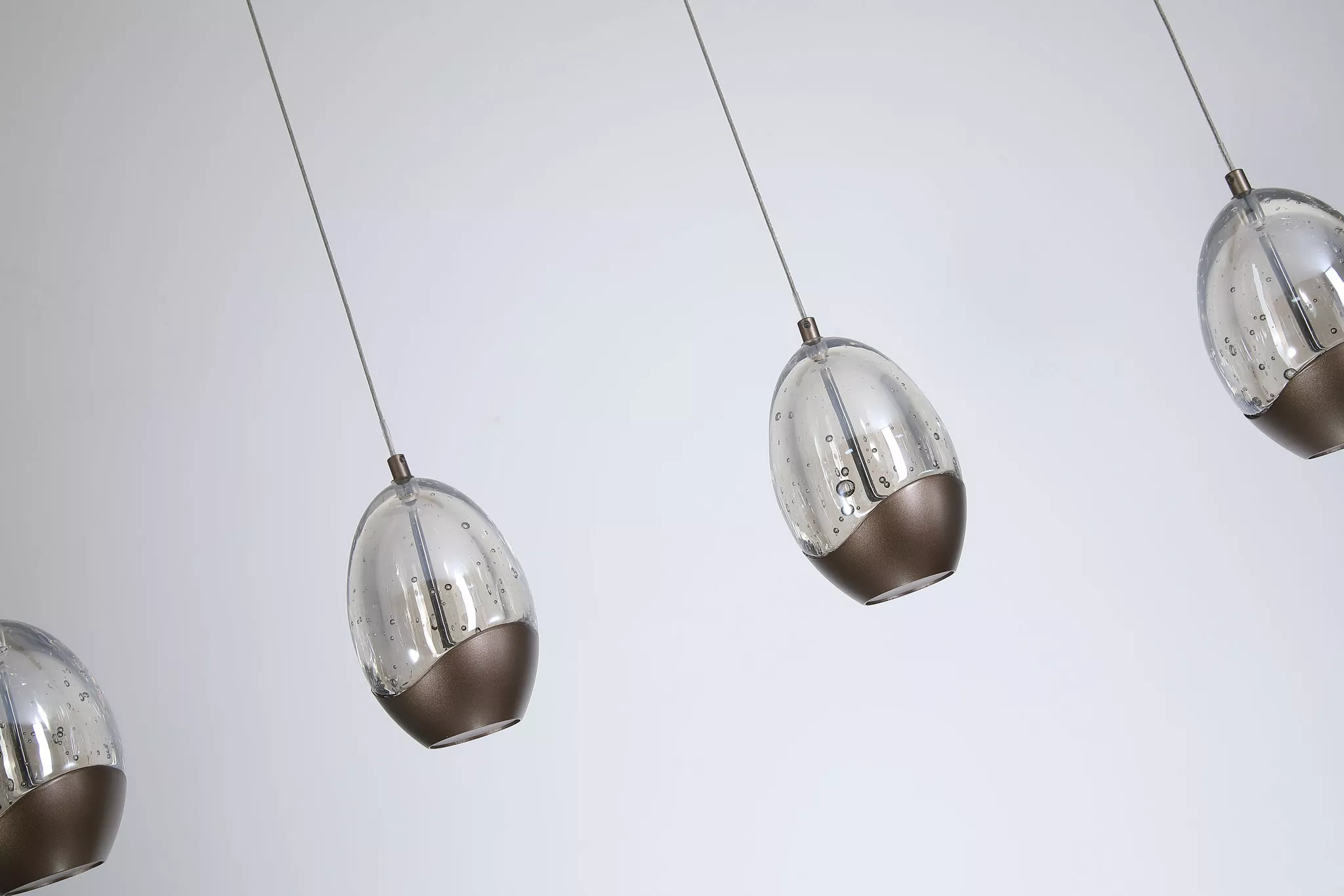 Seeds 4Lt Bar Pendant- Latte Metal with Champagne Glass - Image 4