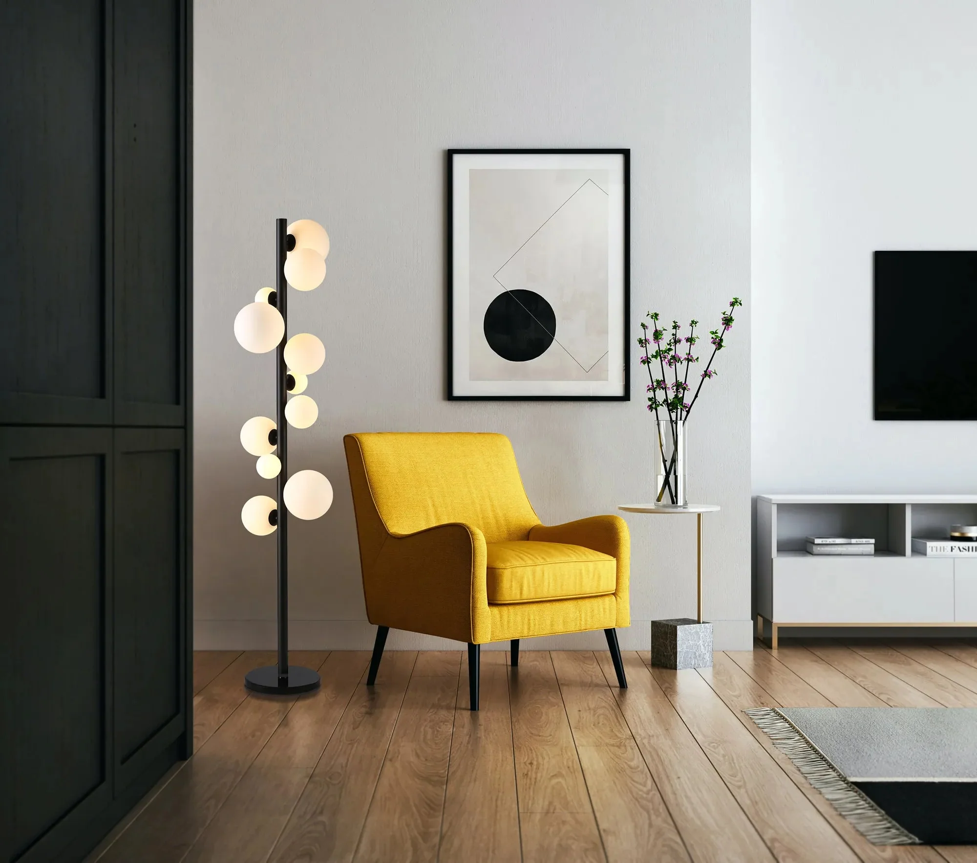 Machado Floor Lamp - Various Colours - Image 2