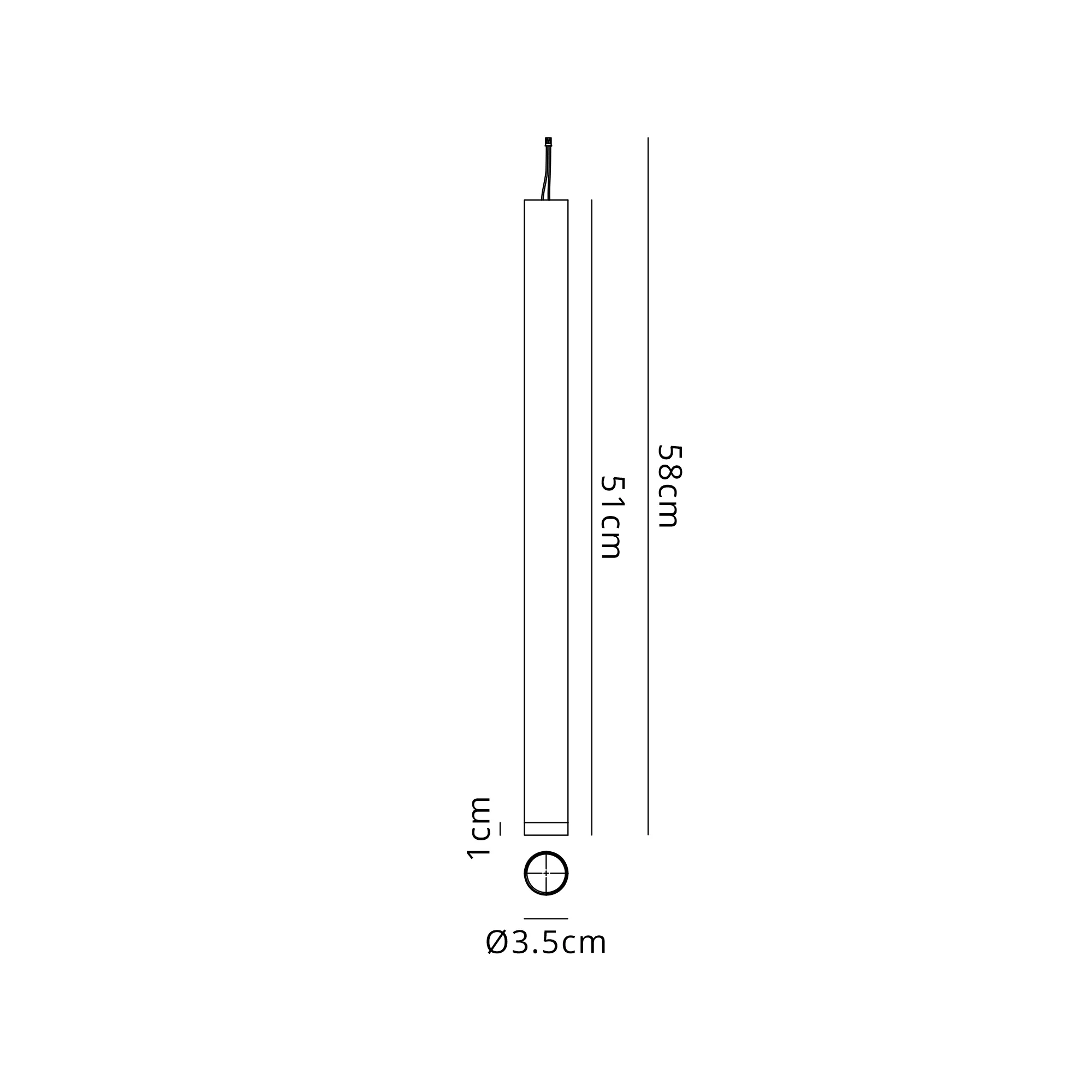 Segal IP44 Light Pendant With Tube - Various Sizes and Colours - Image 10