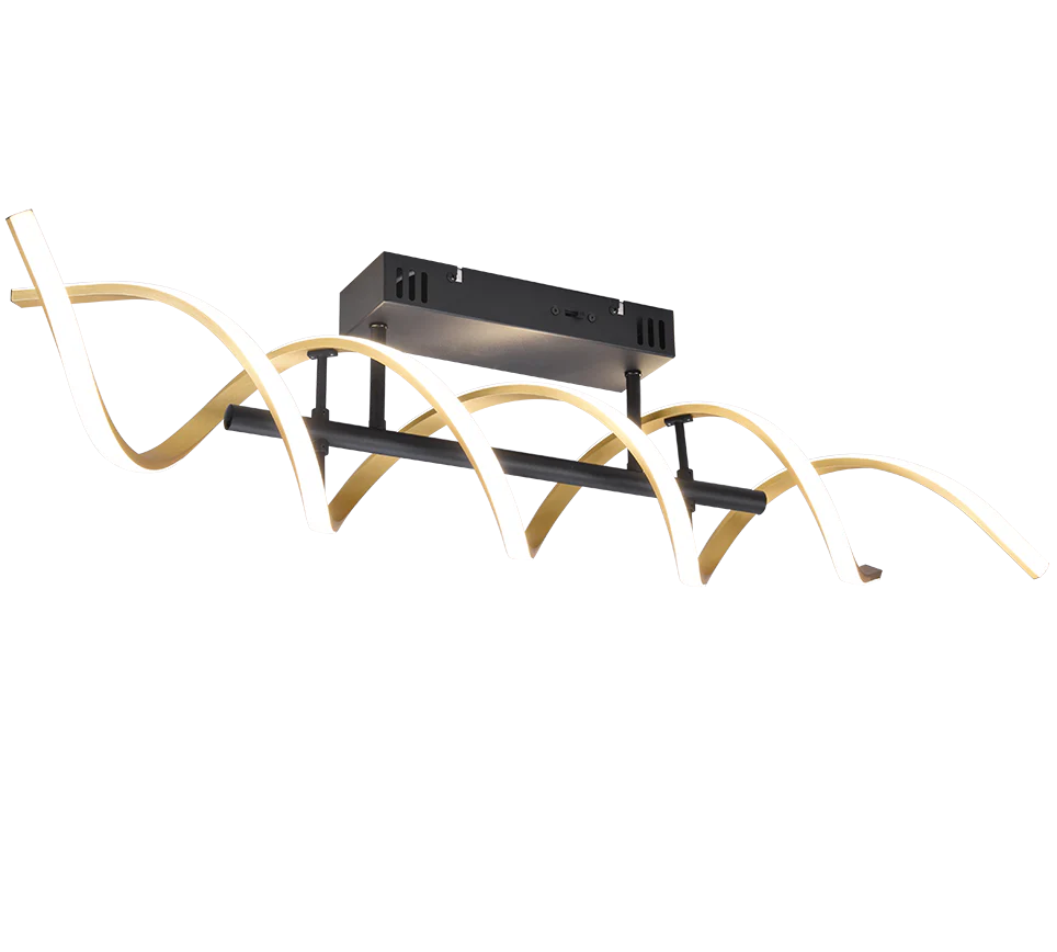 Sequence LED Flush Light - Brass/Aluminum