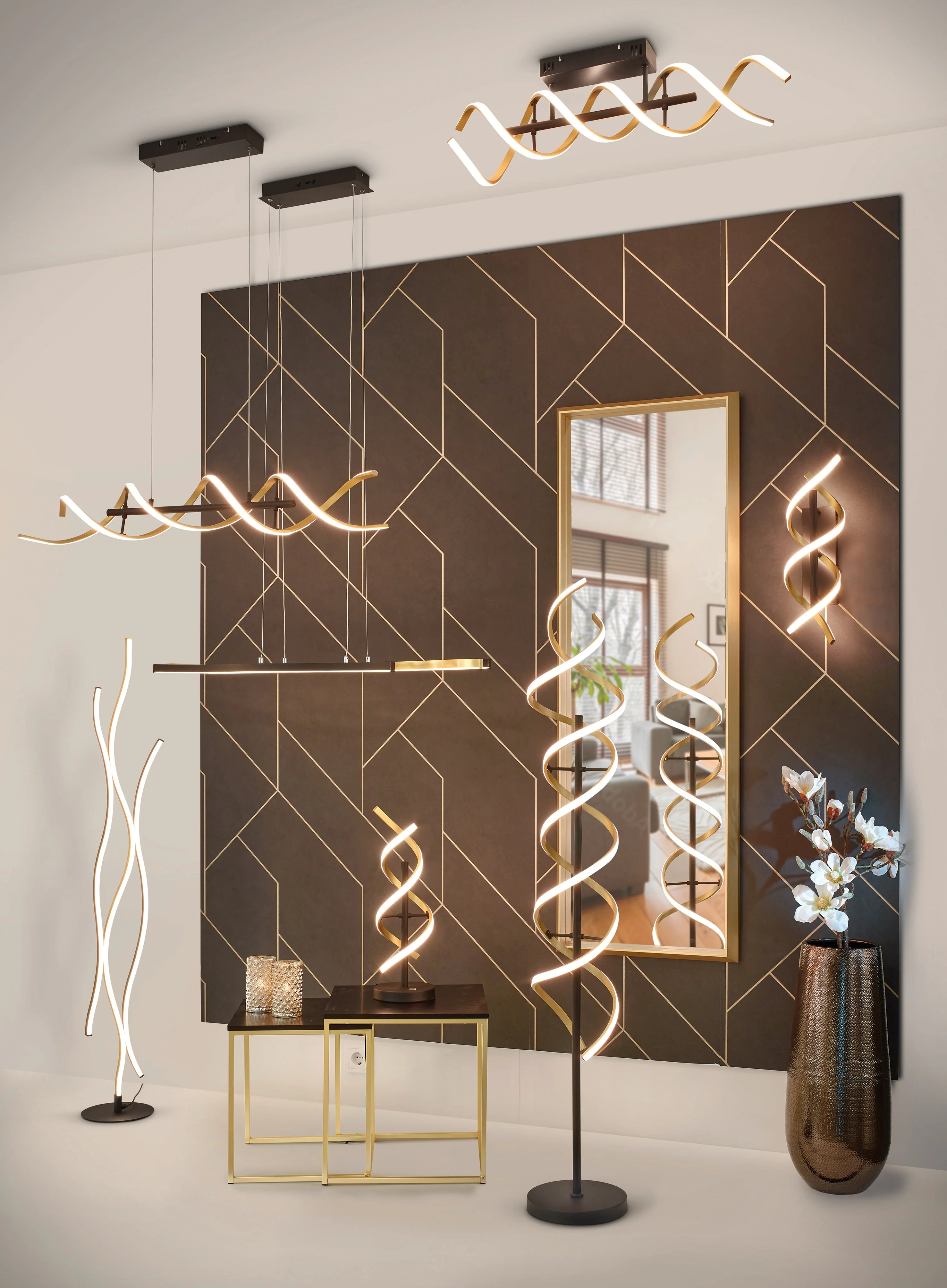 Sequence LED Flush Light - Brass/Aluminum - Image 3