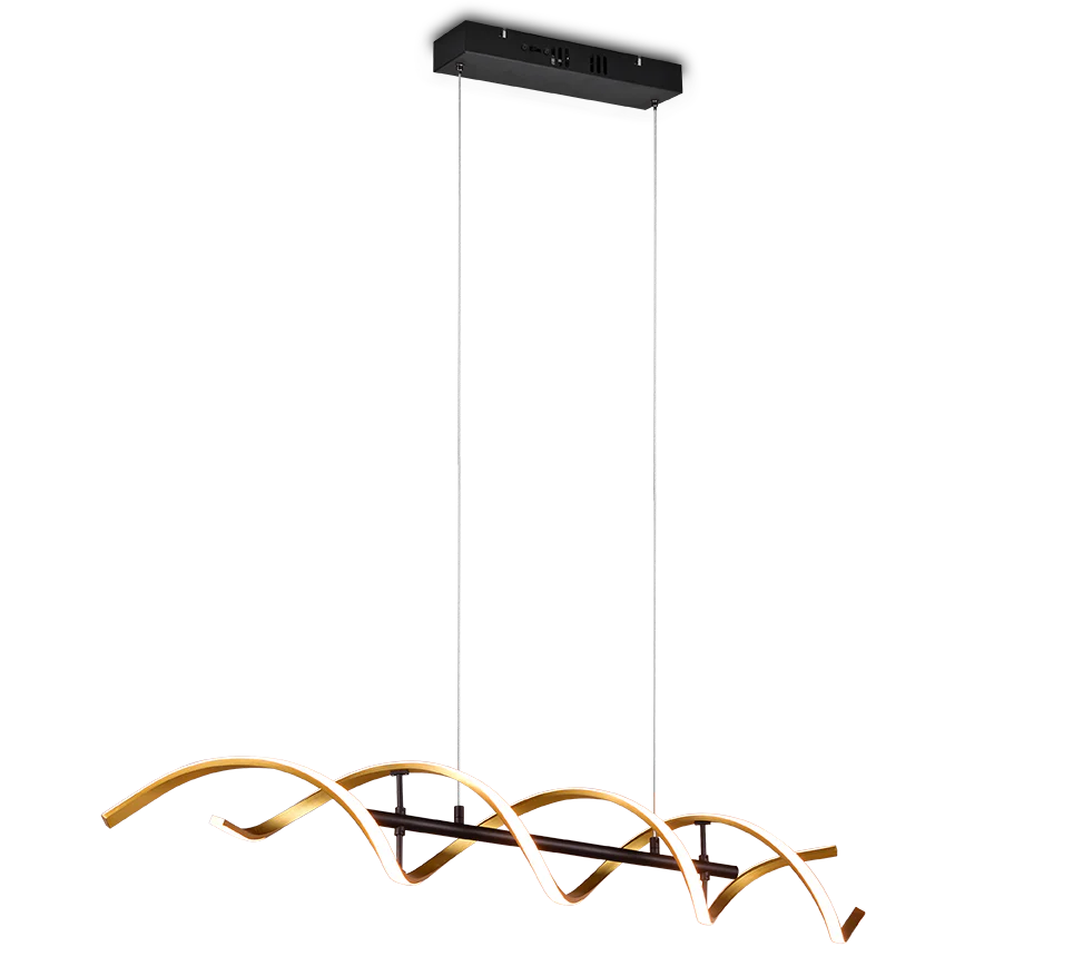 Sequence LED Linear Pendant - Aluminium/Gold - Image 6