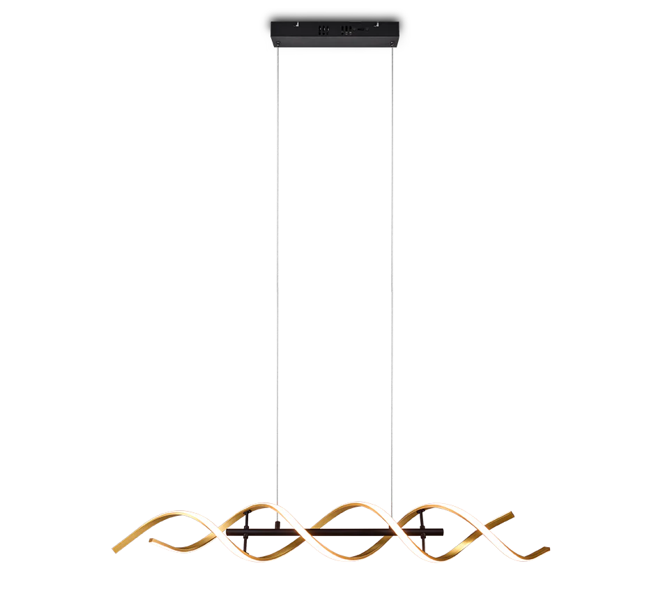 Sequence LED Linear Pendant - Aluminium/Gold - Image 9