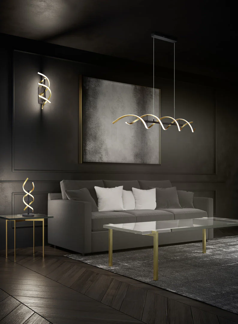 Sequence LED Table Lamp - Aluminium/Brass - Image 10