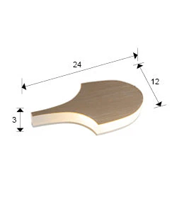 Serea Interlocking LED Wall Light - Wood Finish - Image 3