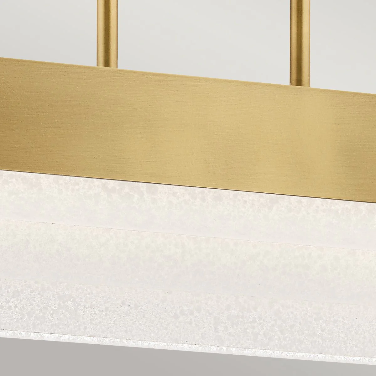 Serene 2 lt LED Chandelier - Natural Brass - Image 3