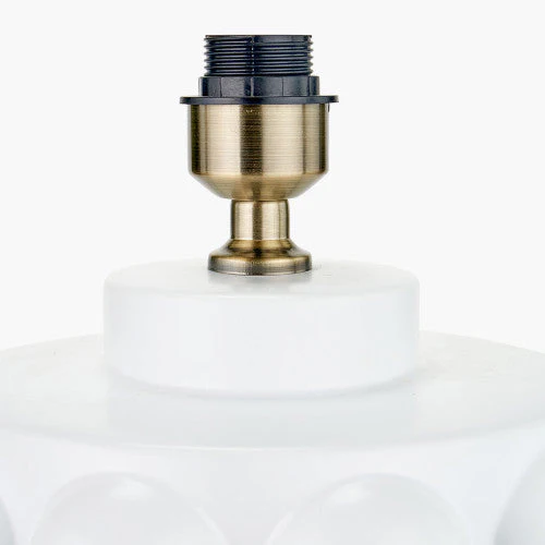 Serenity Table Lamp Base Bobbled Ceramic - White & Black Finishes - Image 8