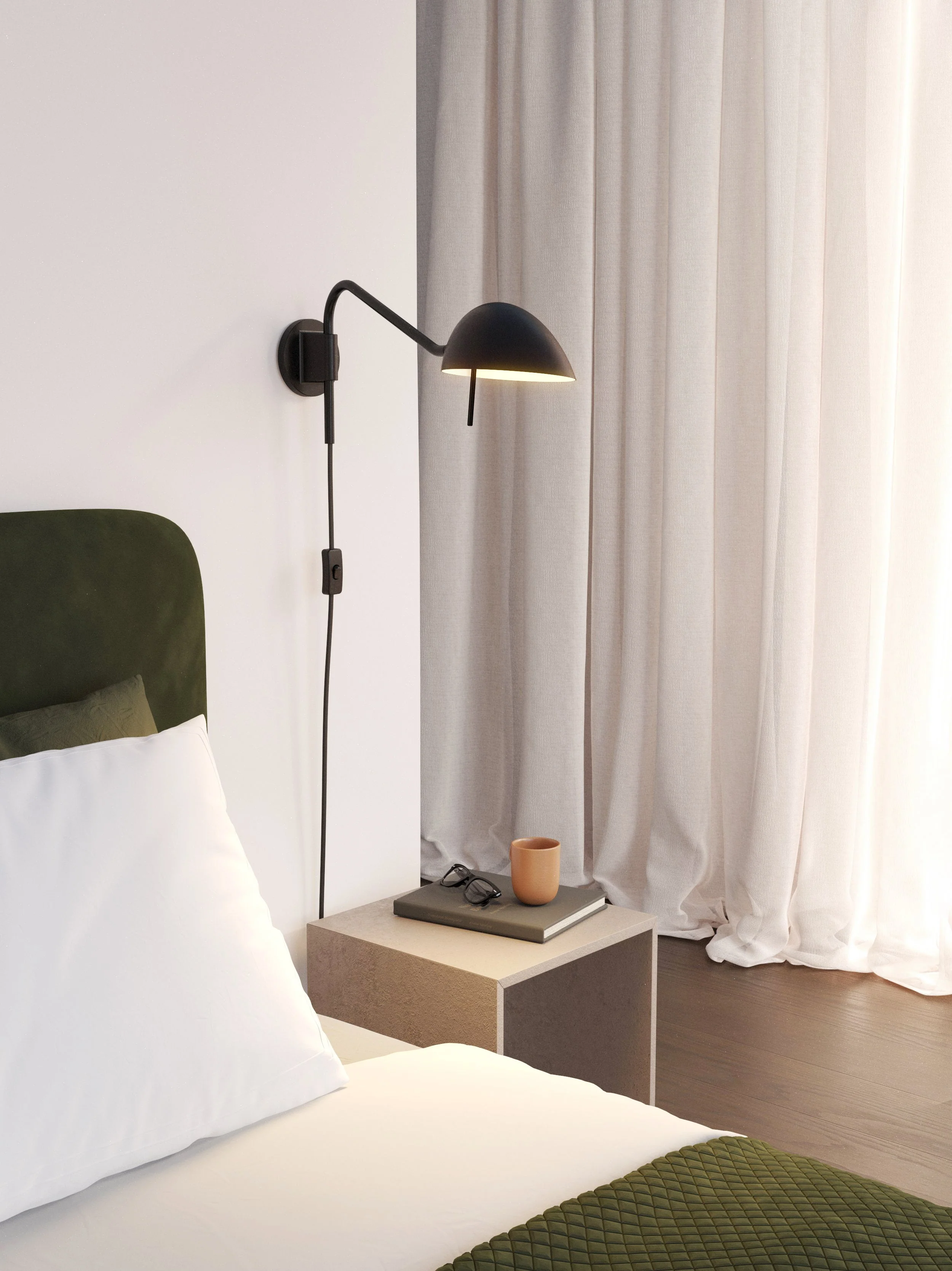 Serge Plug-In Task Light - White/Black - Image 5