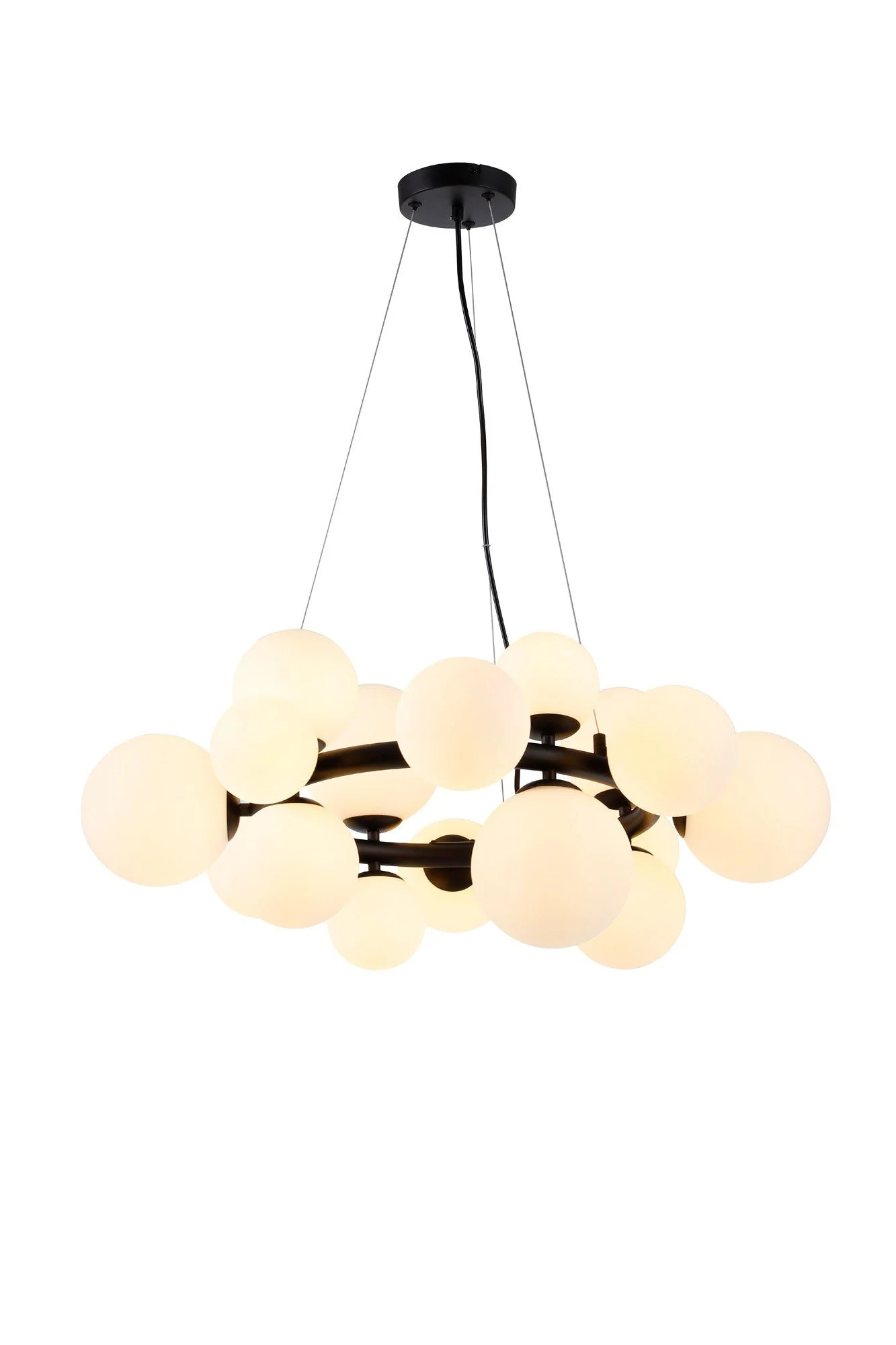 Seville 16 Lt Circular Centre Ceiling Light, Gold/Black/Nickel - Various Shade Finishes - Image 5