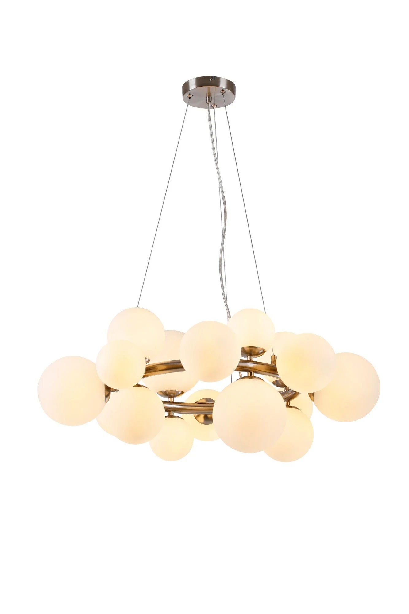 Seville 16 Lt Circular Centre Ceiling Light, Gold/Black/Nickel - Various Shade Finishes - Image 6