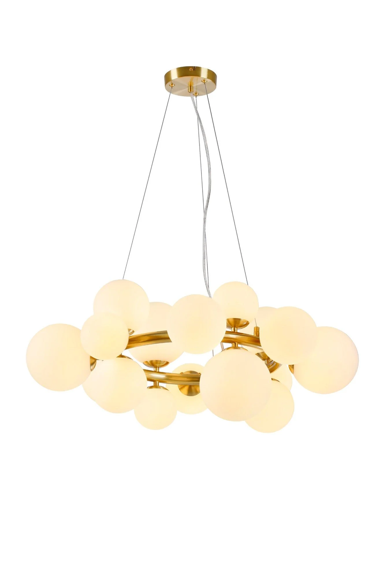 Seville 16 Lt Circular Centre Ceiling Light, Gold/Black/Nickel - Various Shade Finishes - Image 7