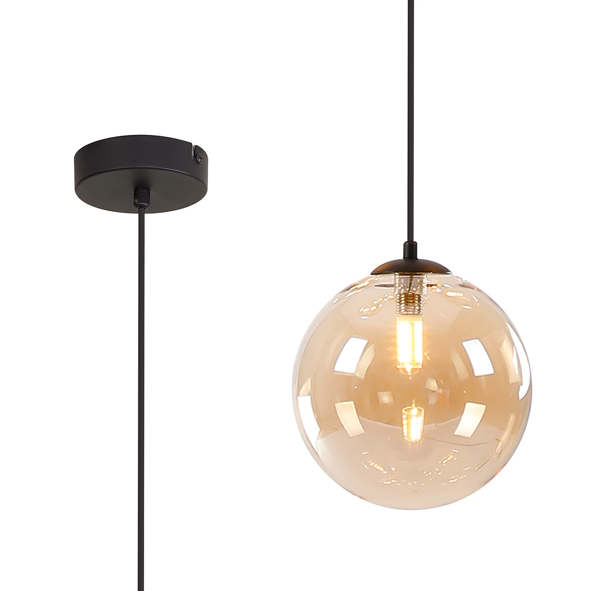 Seville 1LT 18cm Single Pendant - Various Colours - Image 5