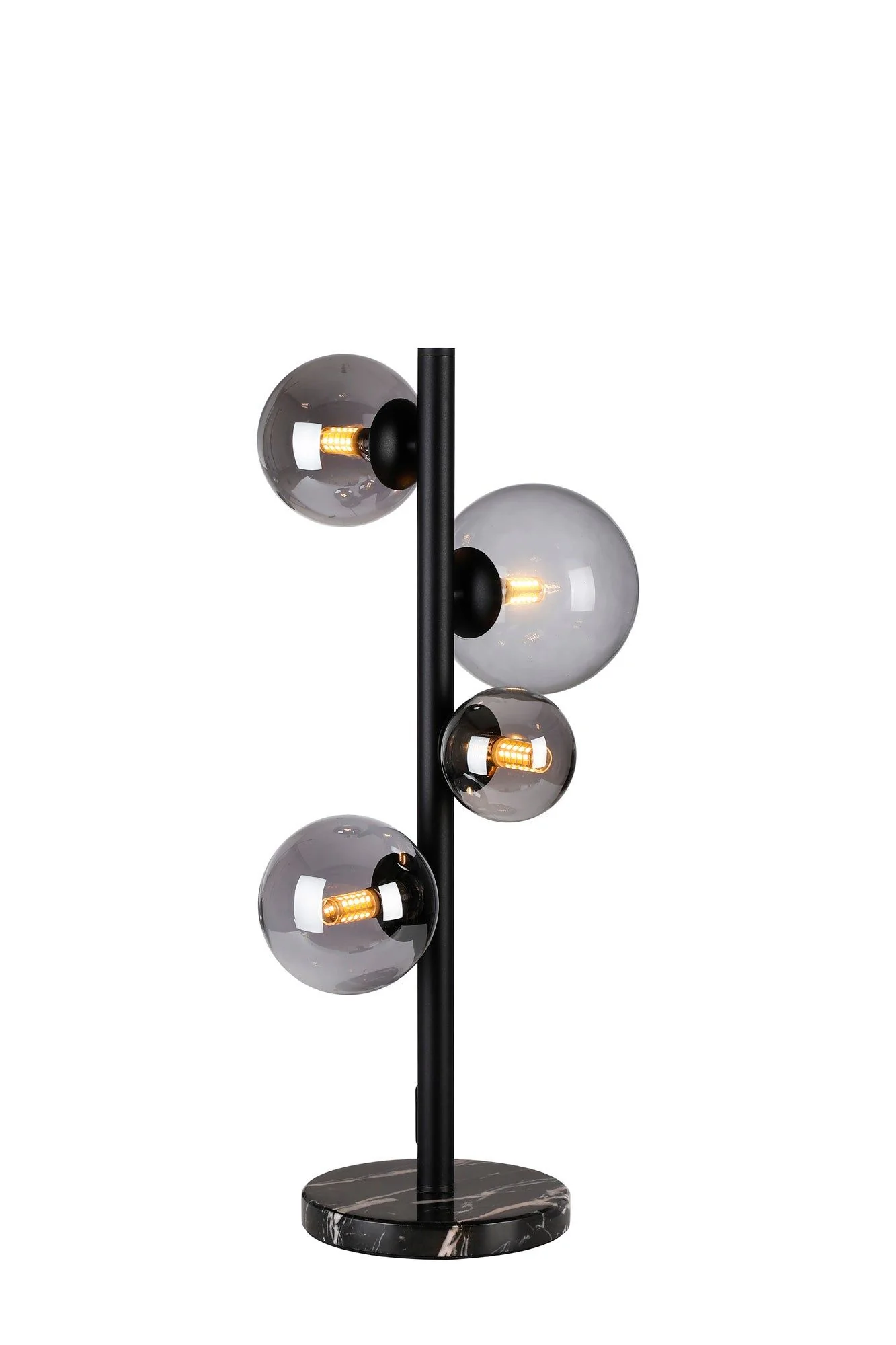 Seville 4 Lt Table Lamp, Gold/Black/Nickel - Various Shade Finishes - Image 4