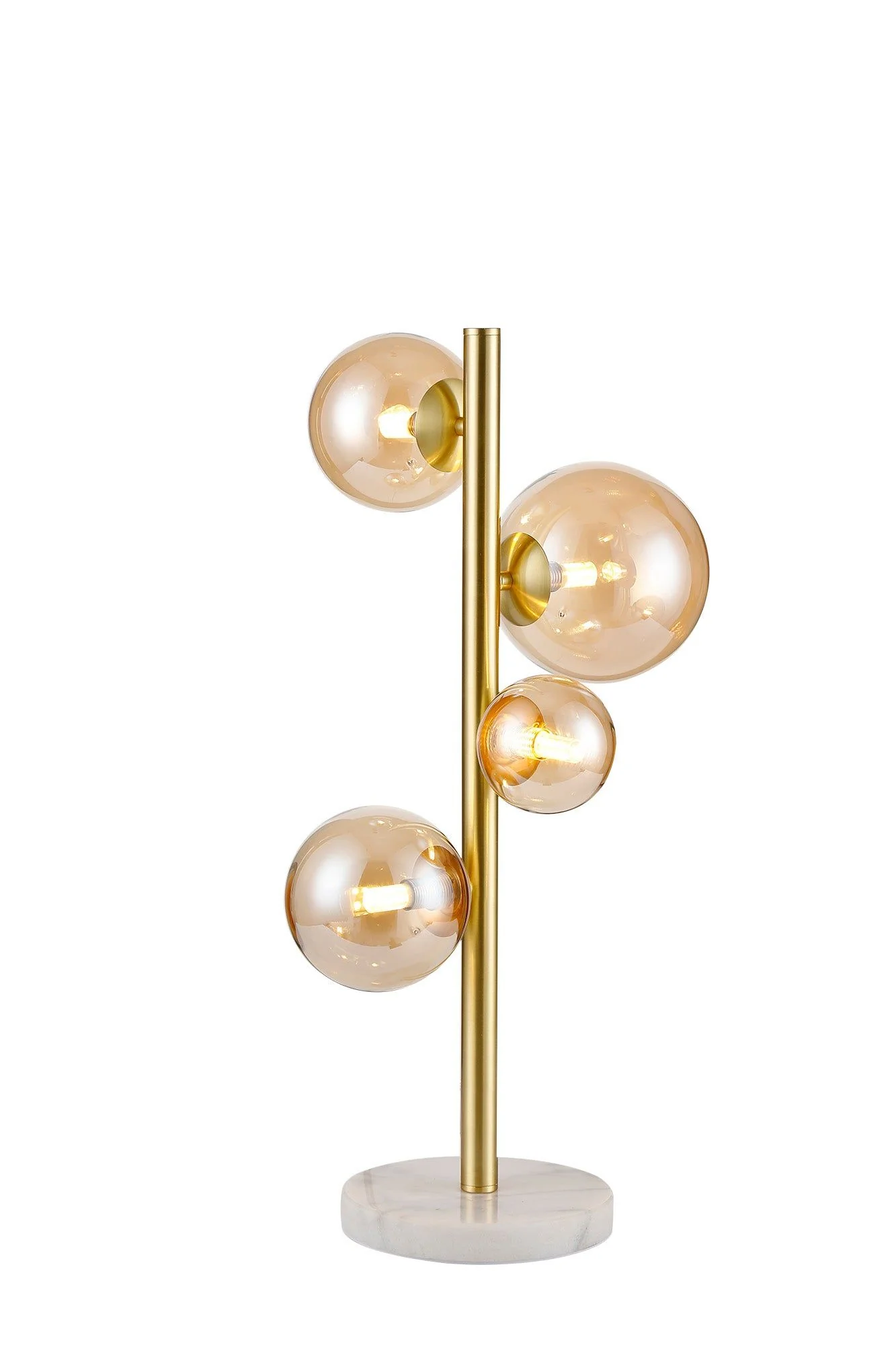 Seville 4 Lt Table Lamp, Gold/Black/Nickel - Various Shade Finishes - Image 5