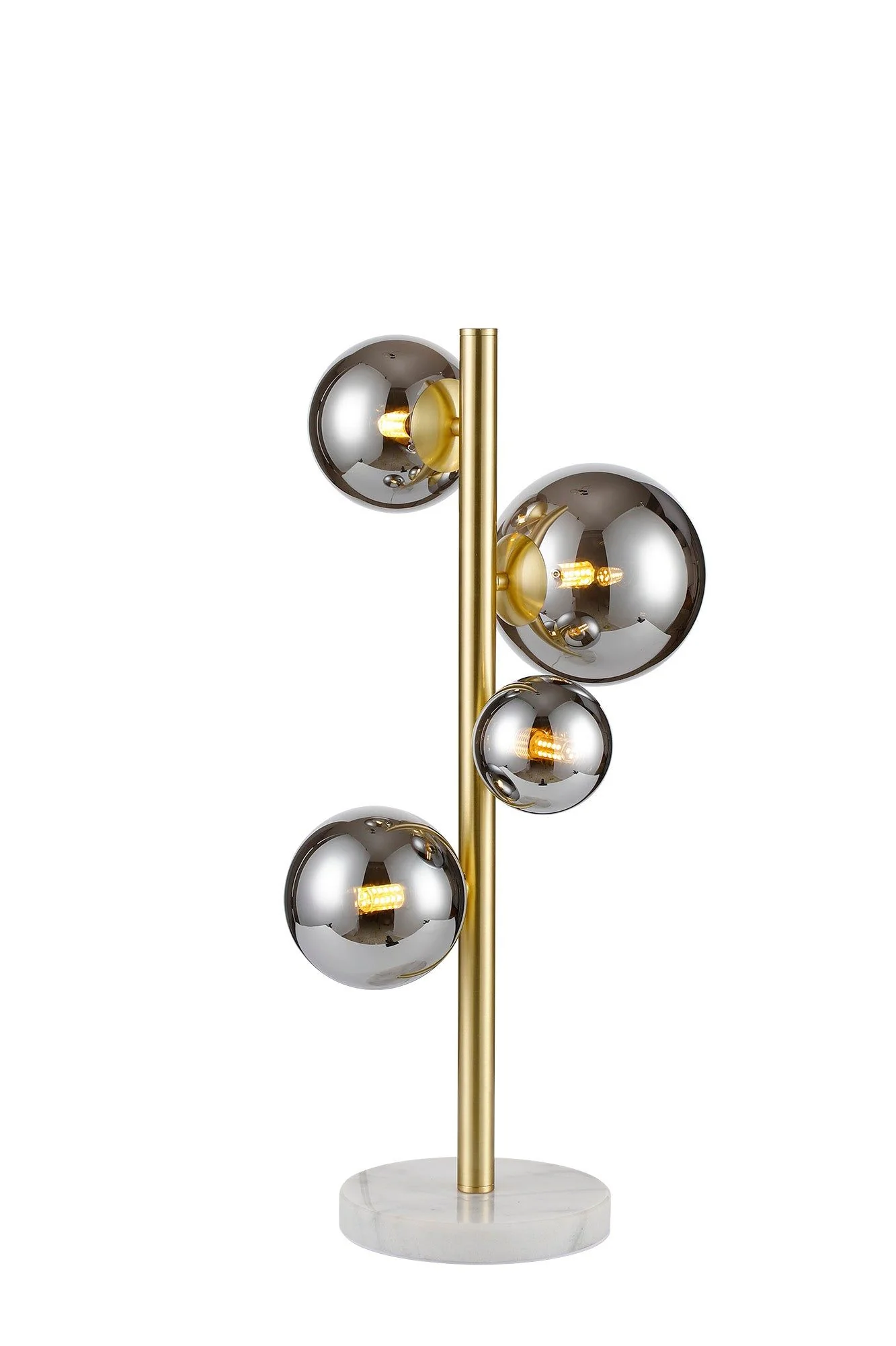 Seville 4 Lt Table Lamp, Gold/Black/Nickel - Various Shade Finishes - Image 6