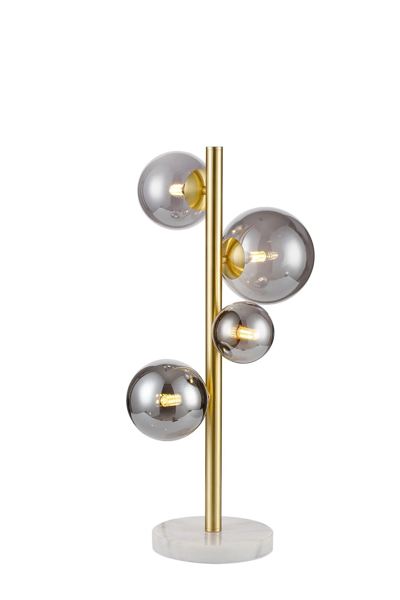 Seville 4 Lt Table Lamp, Gold/Black/Nickel - Various Shade Finishes - Image 8