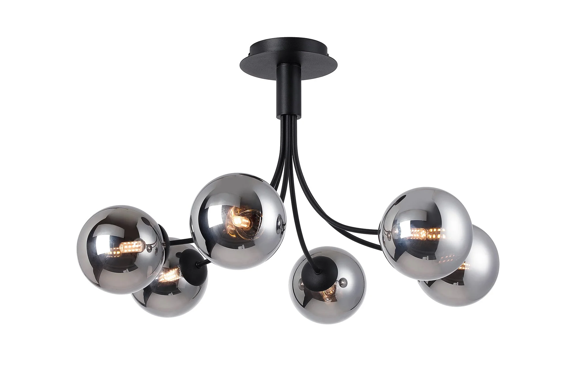 Seville 6Lt Curved Semi-Flush Fitting - Various Colours - Image 2
