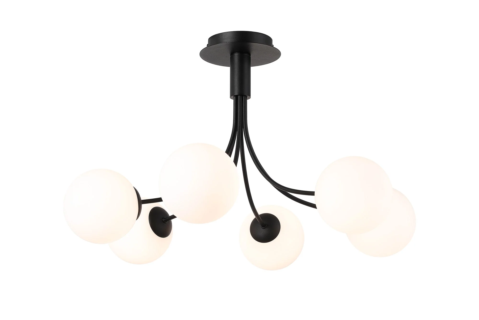 Seville 6Lt Curved Semi-Flush Fitting - Various Colours - Image 4