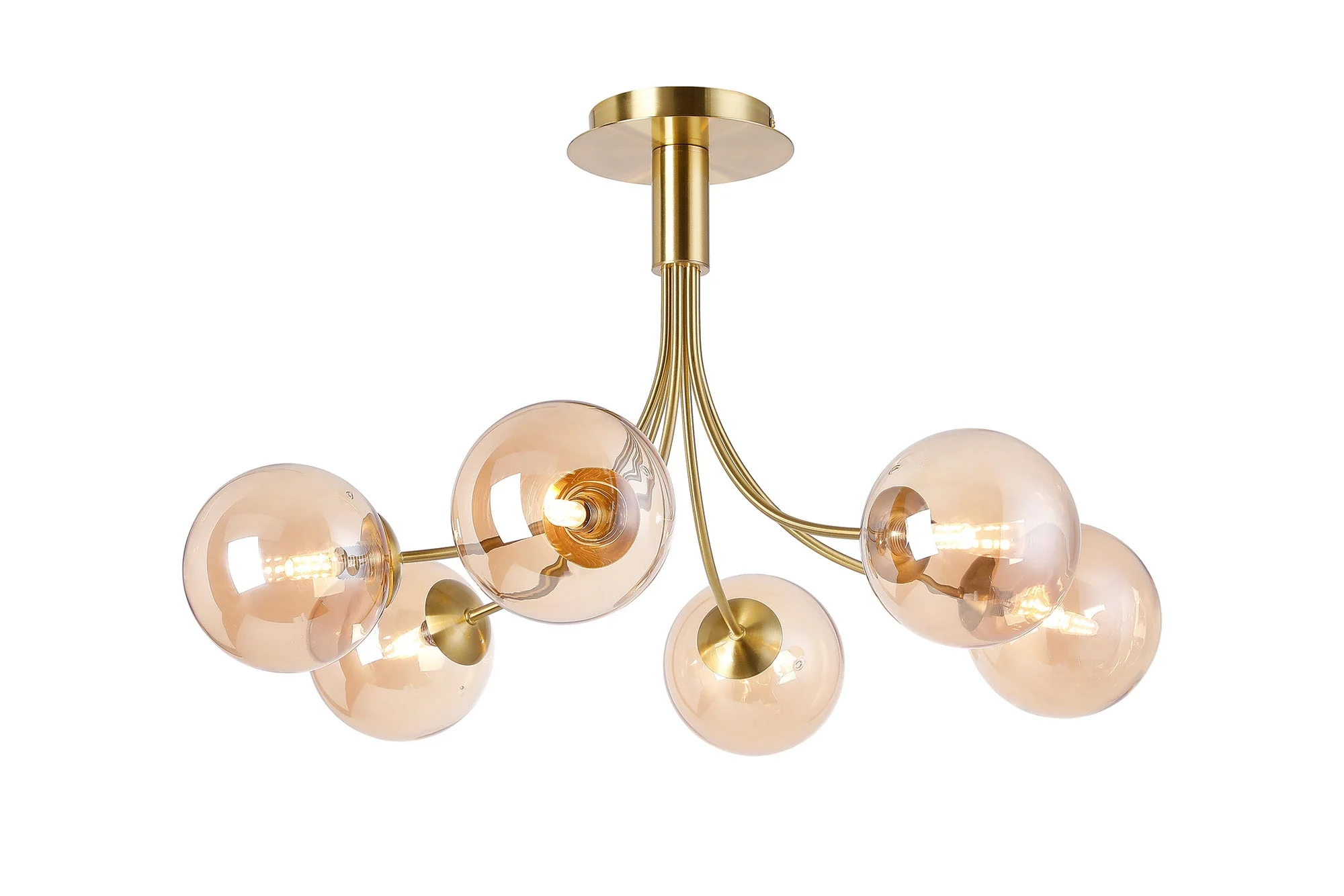 Seville 6Lt Curved Semi-Flush Fitting - Various Colours - Image 6