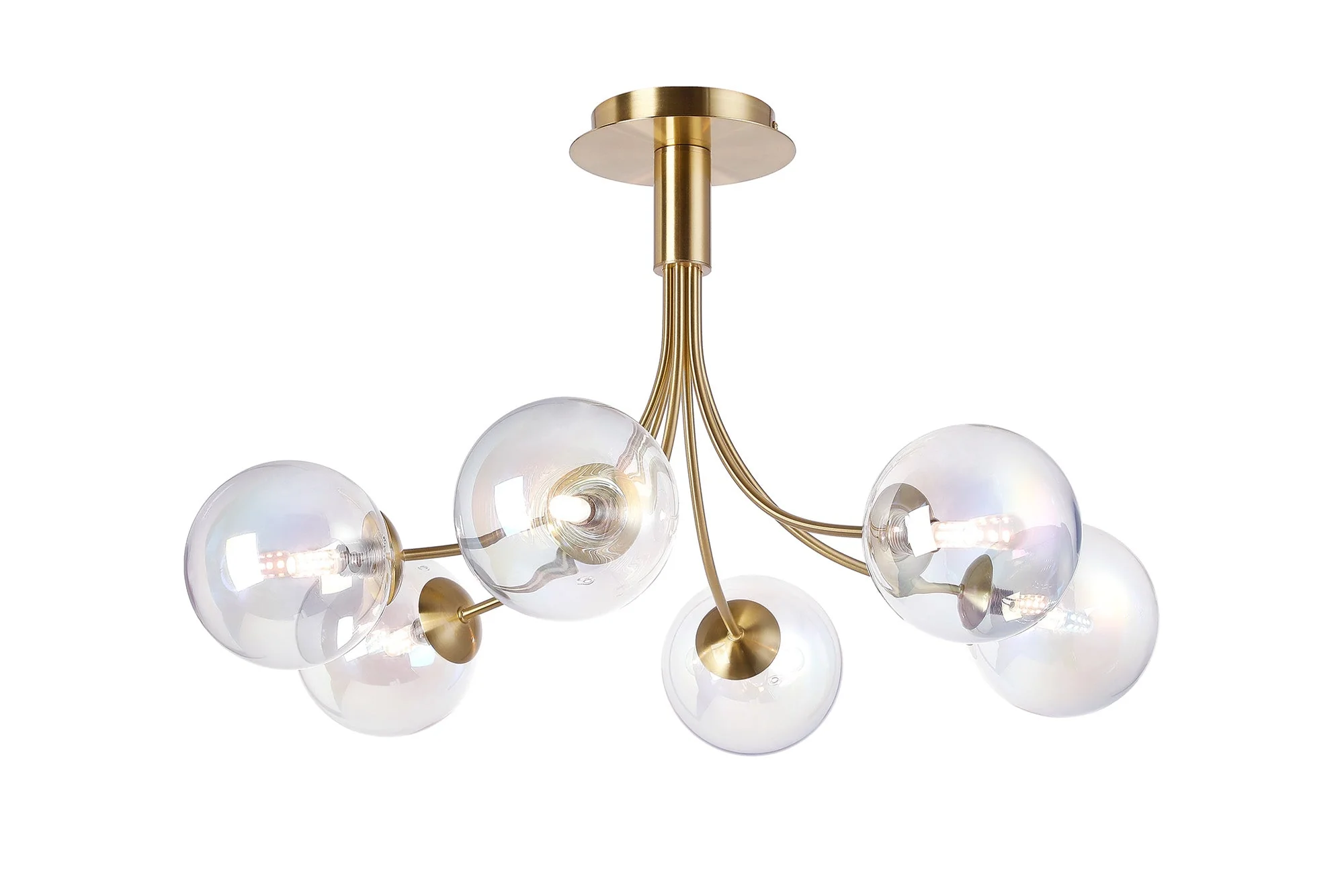 Seville 6Lt Curved Semi-Flush Fitting - Various Colours - Image 8
