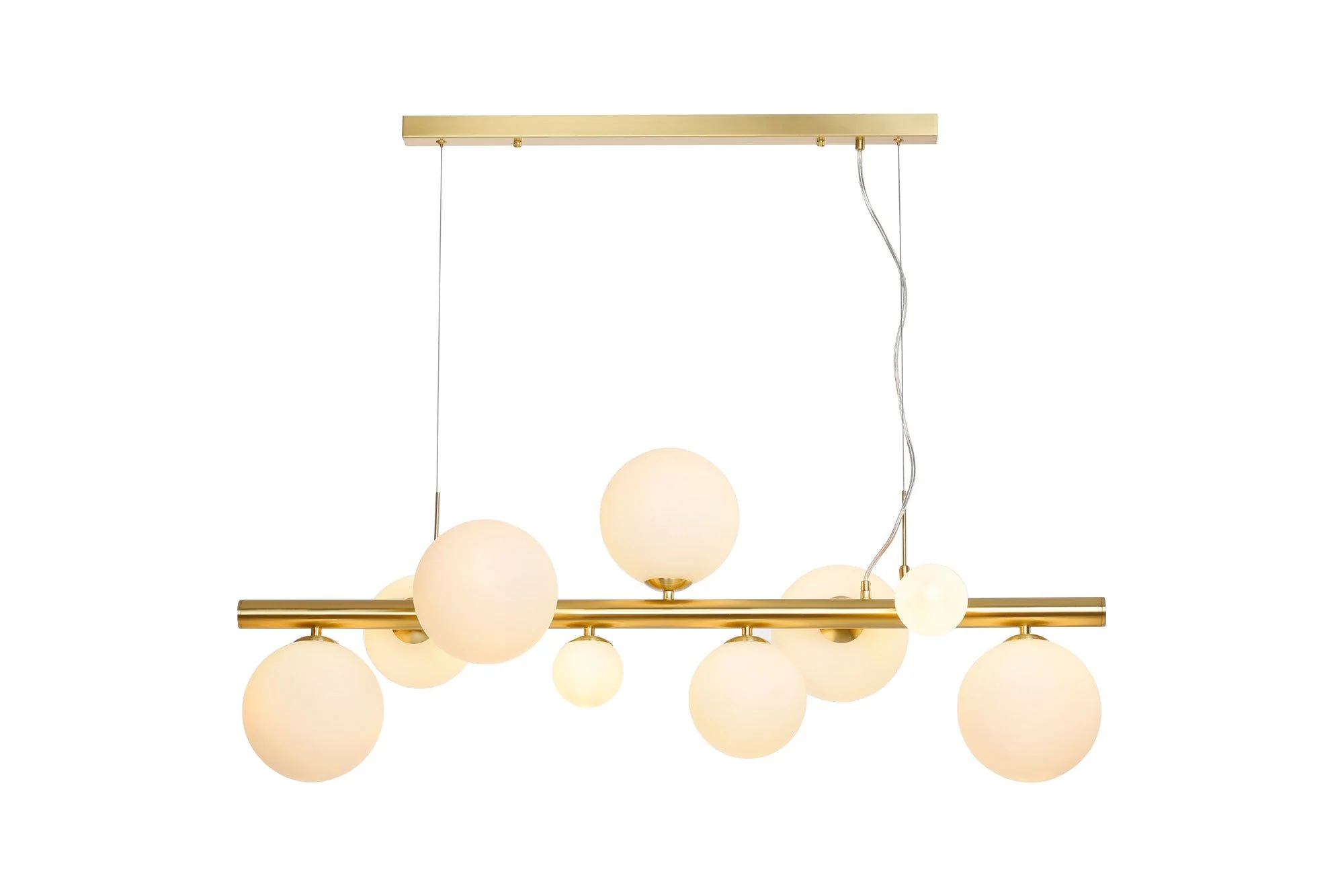 Seville 9 Lt Linear Pendant, Gold/Black/Nickel - Various Shade Finishes - Image 10
