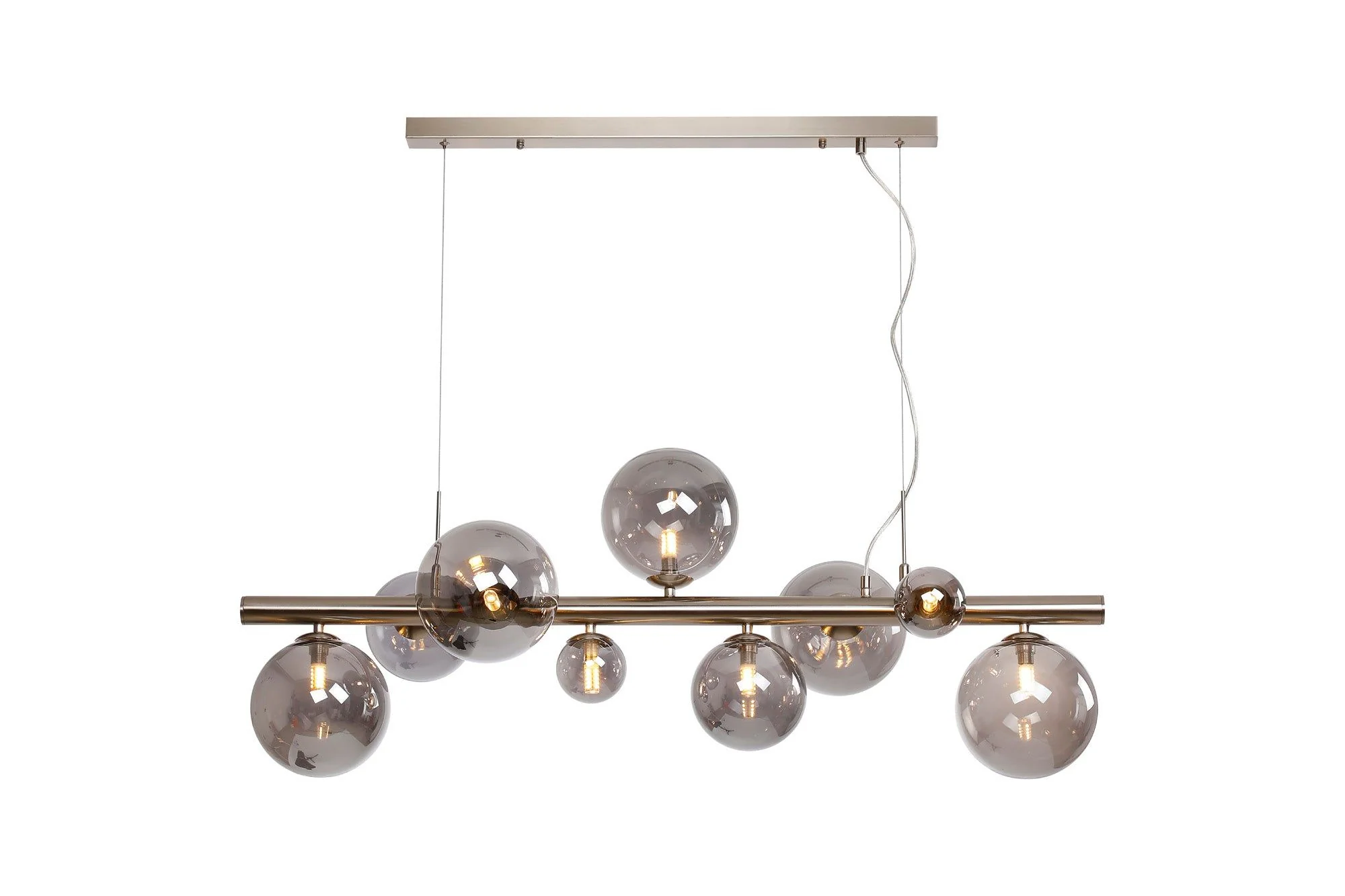 Seville 9 Lt Linear Pendant, Gold/Black/Nickel - Various Shade Finishes - Image 12
