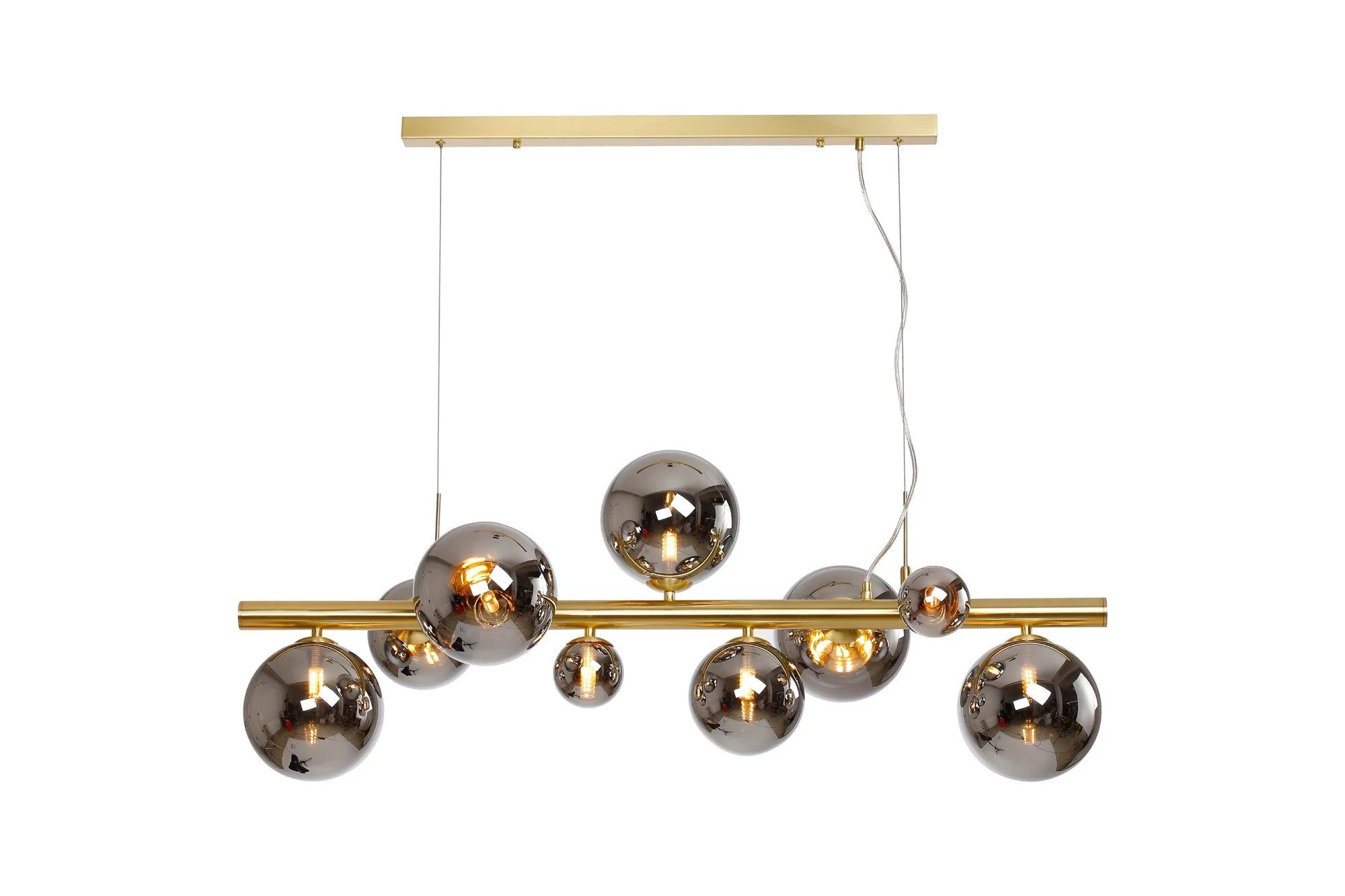 Seville 9 Lt Linear Pendant, Gold/Black/Nickel - Various Shade Finishes - Image 3