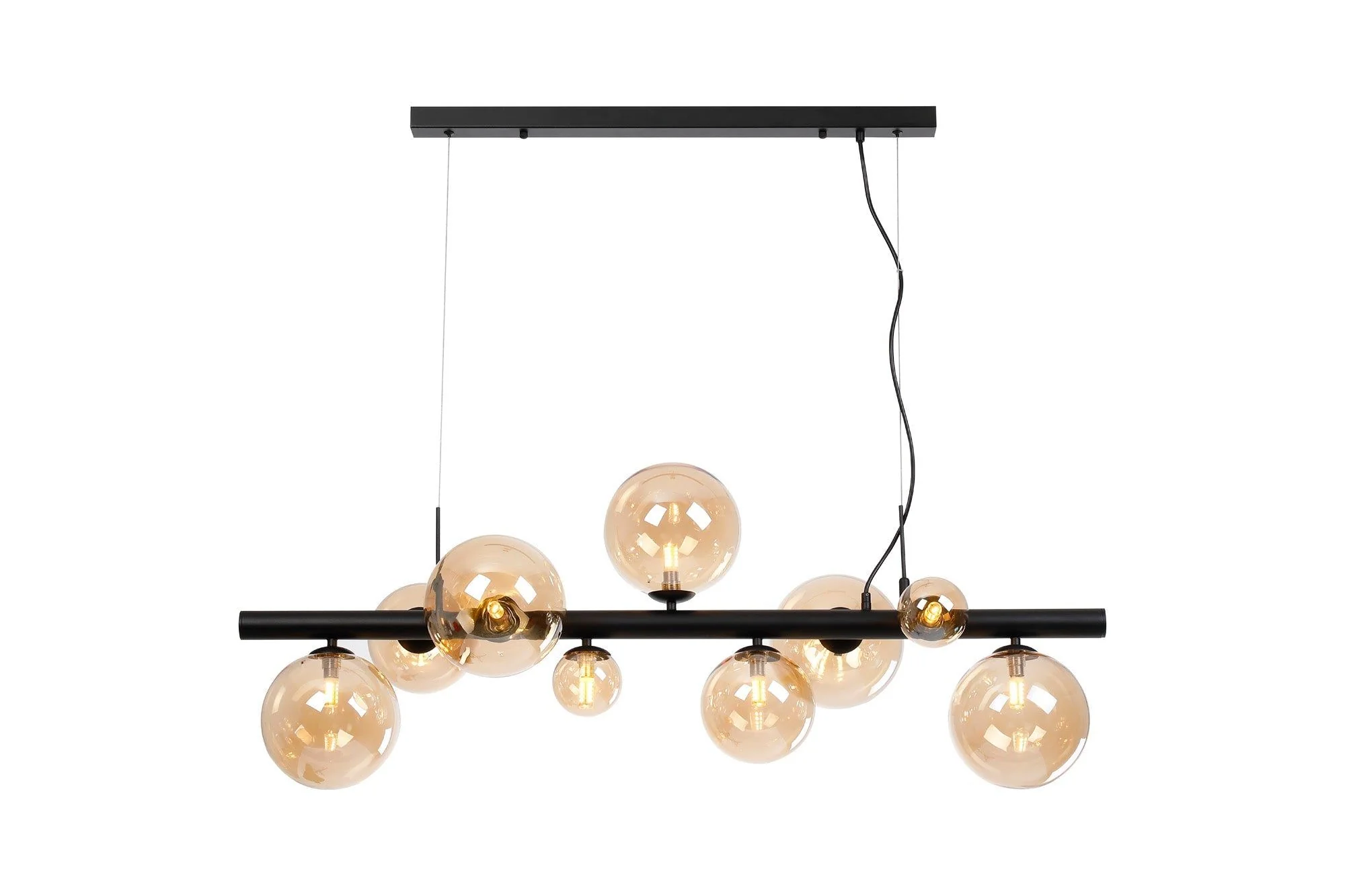 Seville 9 Lt Linear Pendant, Gold/Black/Nickel - Various Shade Finishes - Image 4