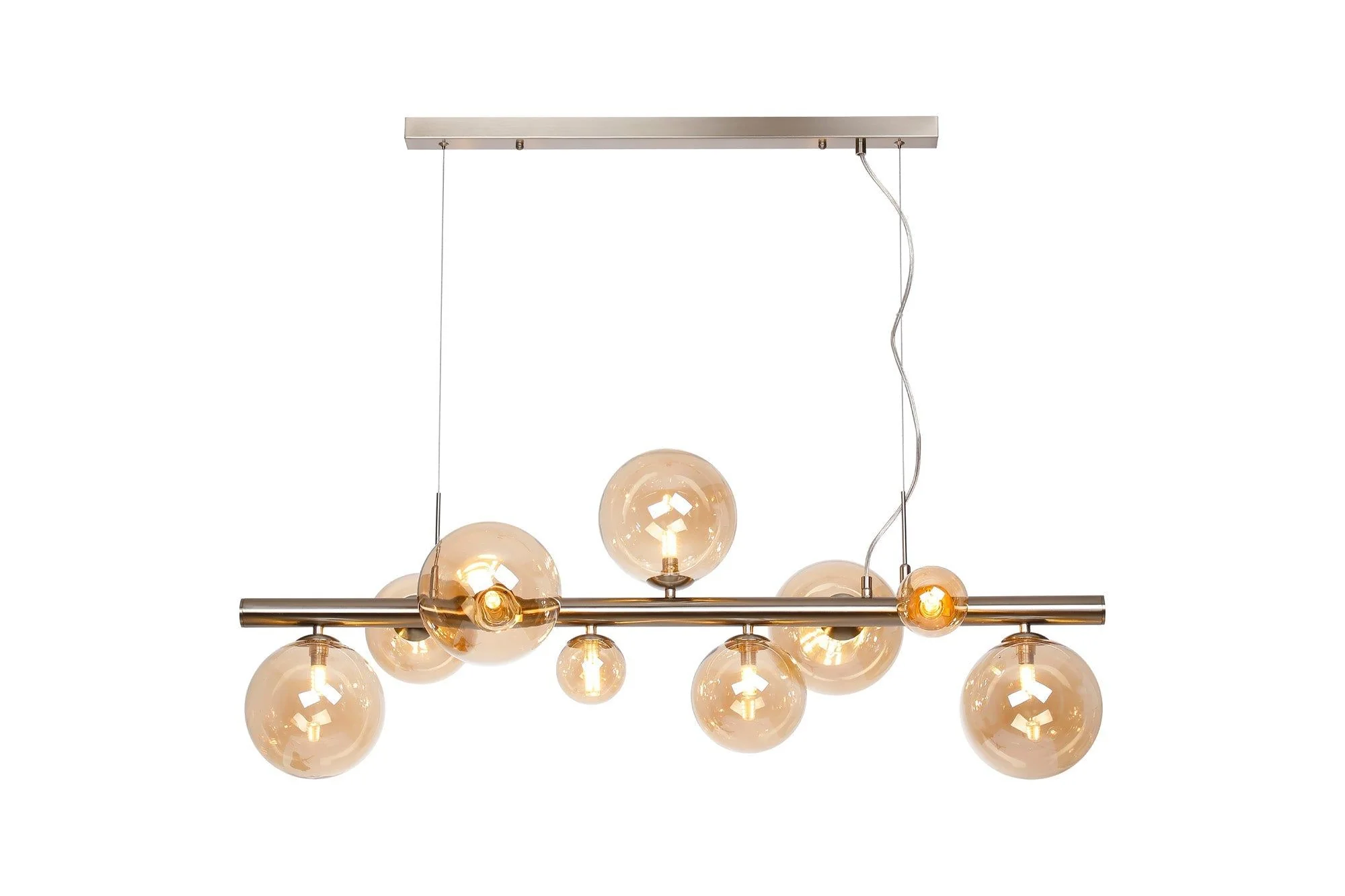 Seville 9 Lt Linear Pendant, Gold/Black/Nickel - Various Shade Finishes - Image 5
