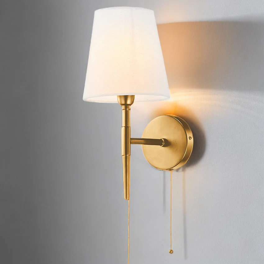 Shandon Wall Light- Matt Brass/Antique Brass/Black - Image 2