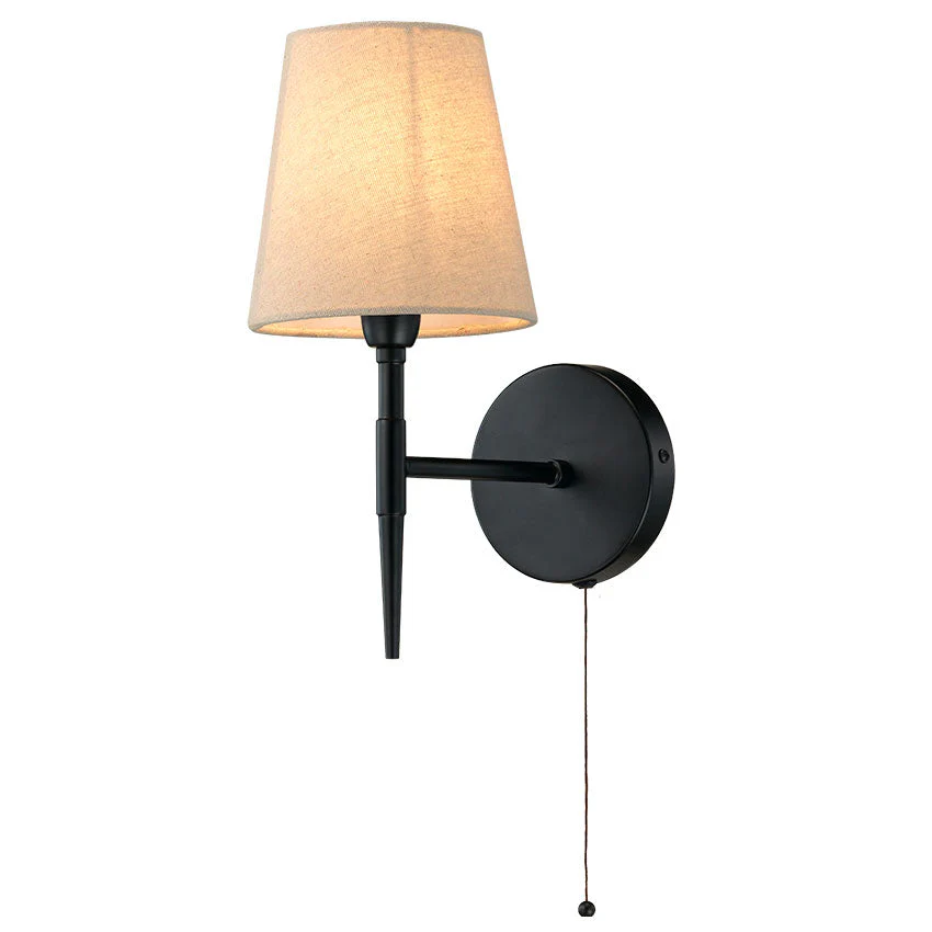Shandon Wall Light- Matt Brass/Antique Brass/Black - Image 3