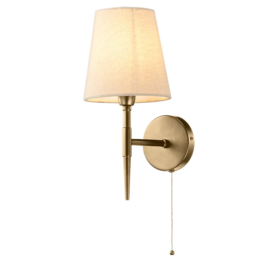 Shandon Wall Light- Matt Brass/Antique Brass/Black - Image 4