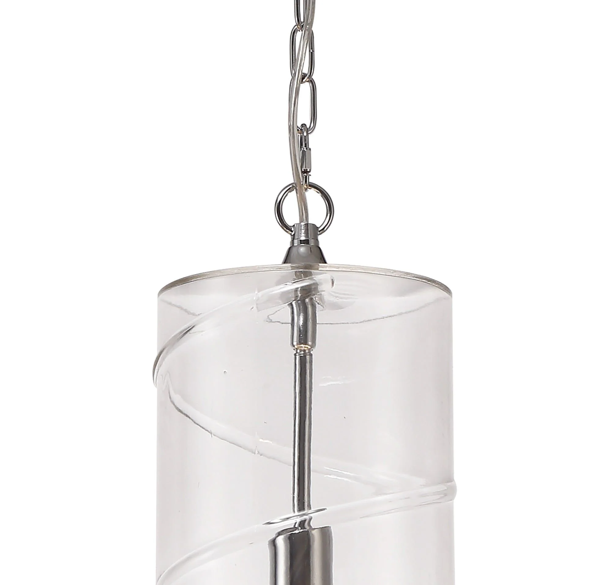 Shauna Pendant, Antique Brass/Amber,  Matt Black/Smoked, Polished Chrome/ Clear - Image 6