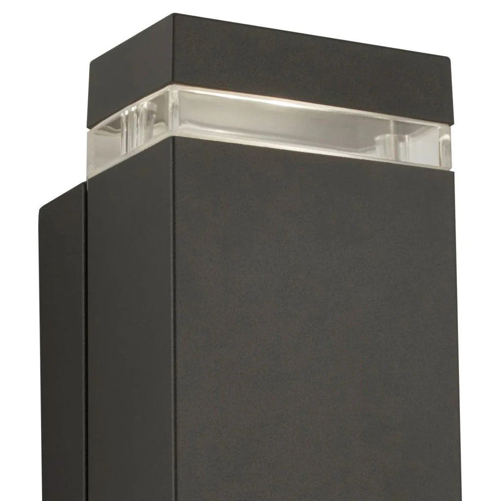 SHEFFIELD 2LT OUTDOOR WALL LIGHT - GREY & BLACK - Image 6